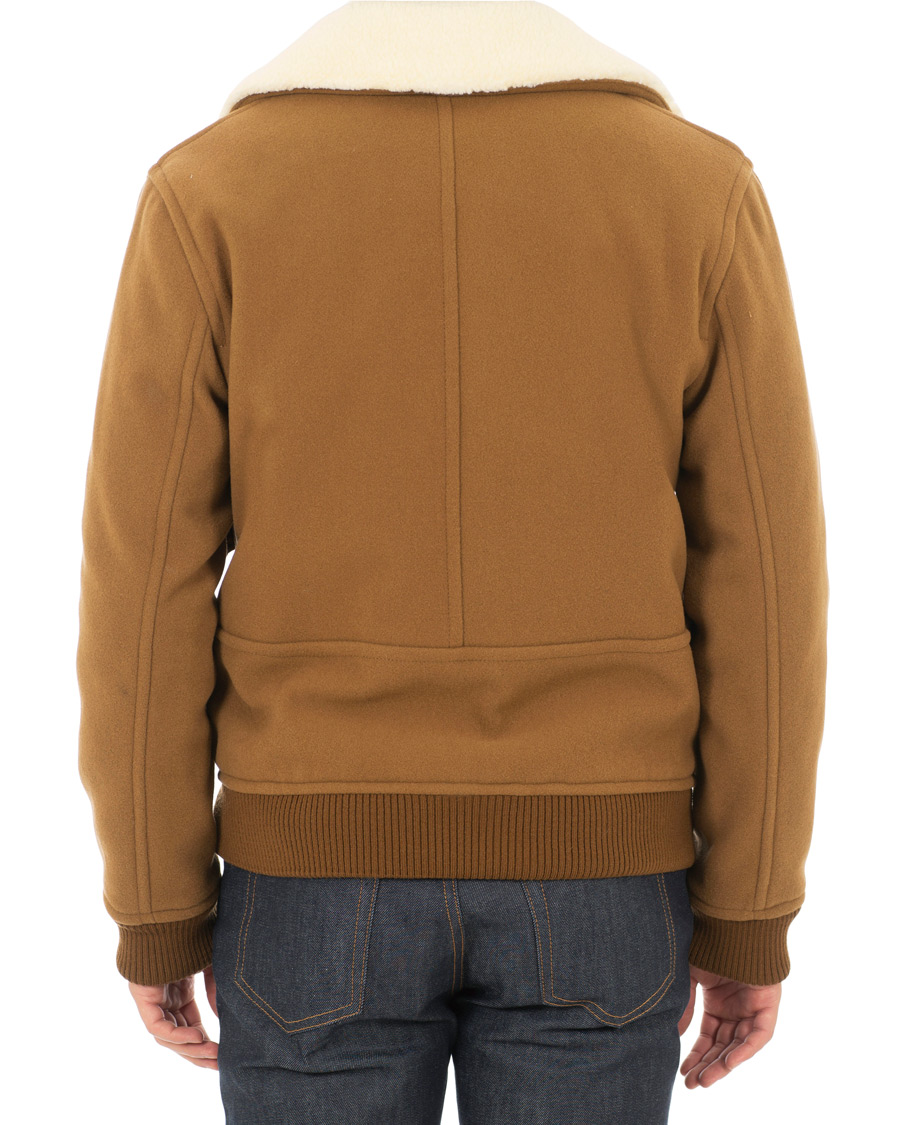 Heren | Jassen | A.P.C. | Blouson Bronze Shearling Jacket Marron Glace
