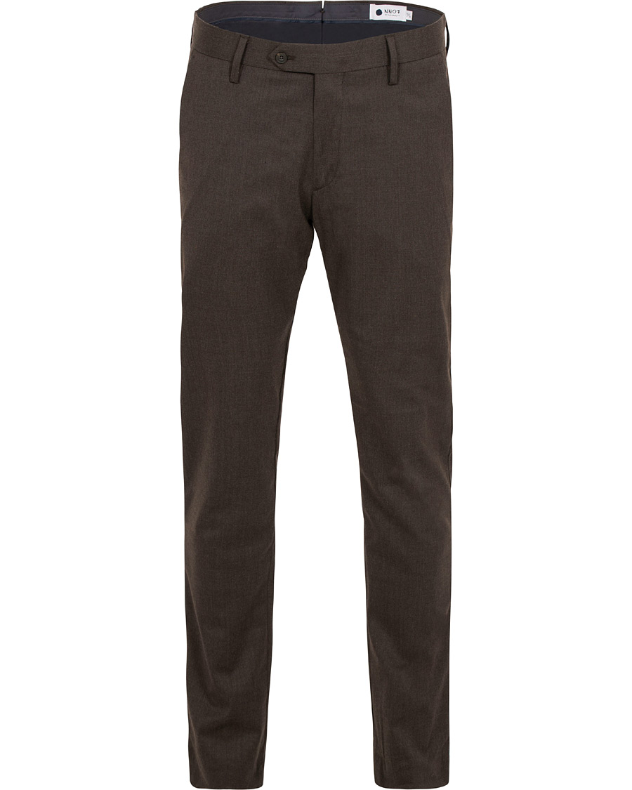 Heren | Broeken | NN07 | New Theo 1249 Wool Trousers Brown