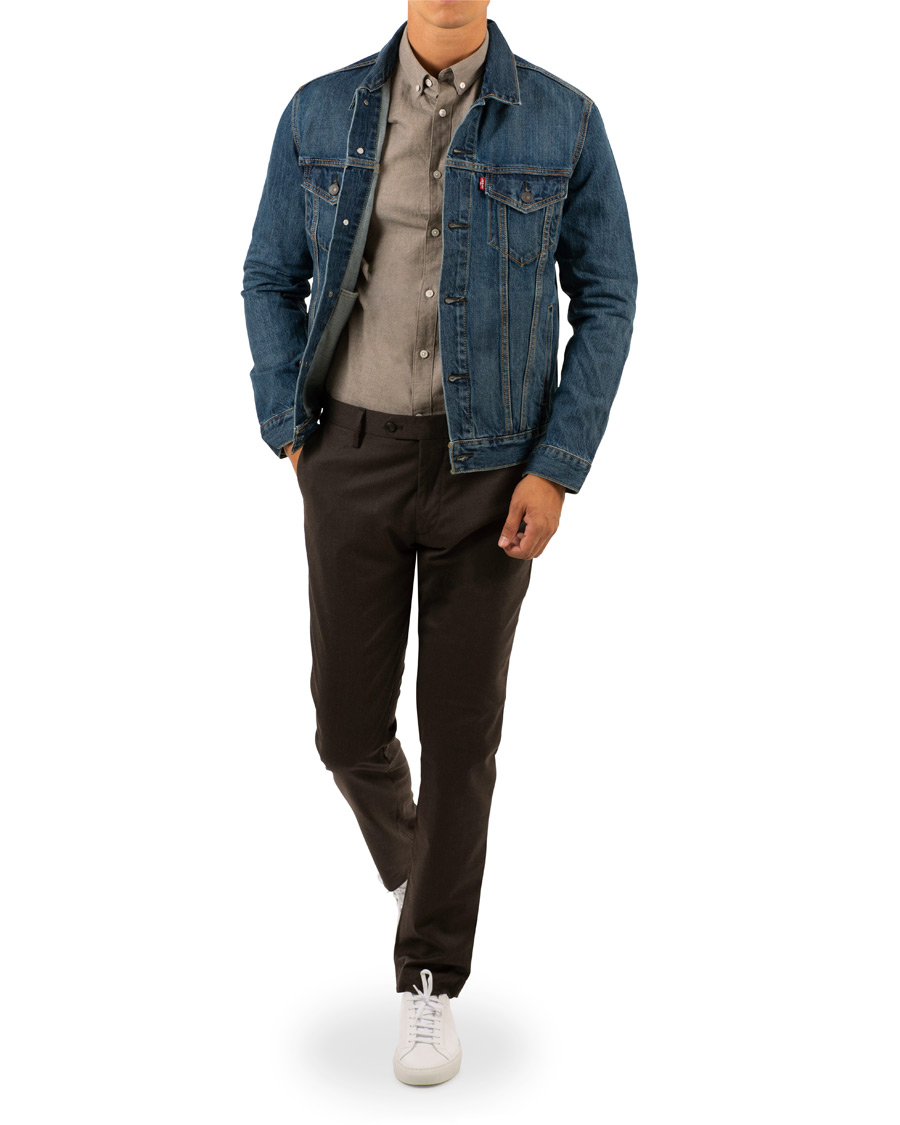 Heren | Broeken | NN07 | New Theo 1249 Wool Trousers Brown