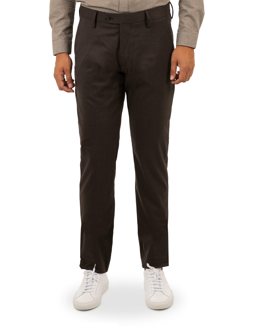 Heren | Broeken | NN07 | New Theo 1249 Wool Trousers Brown