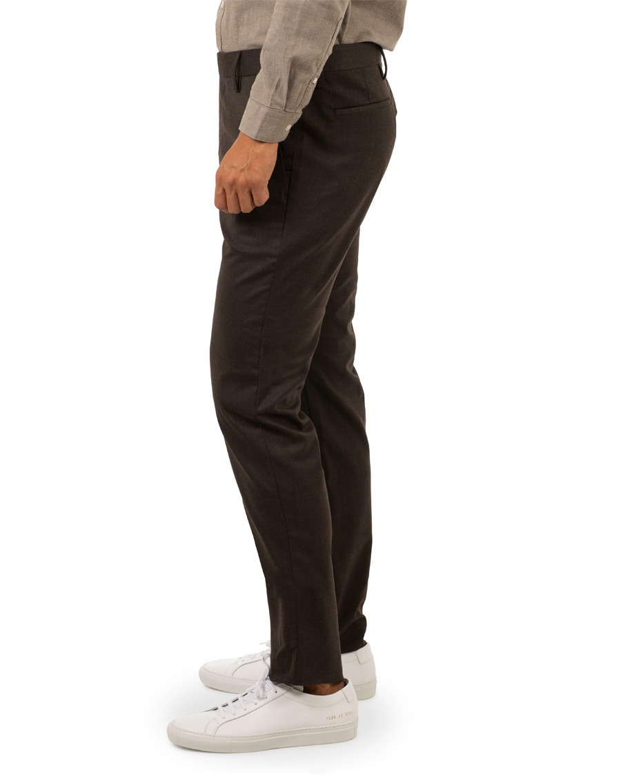 Heren | Broeken | NN07 | New Theo 1249 Wool Trousers Brown