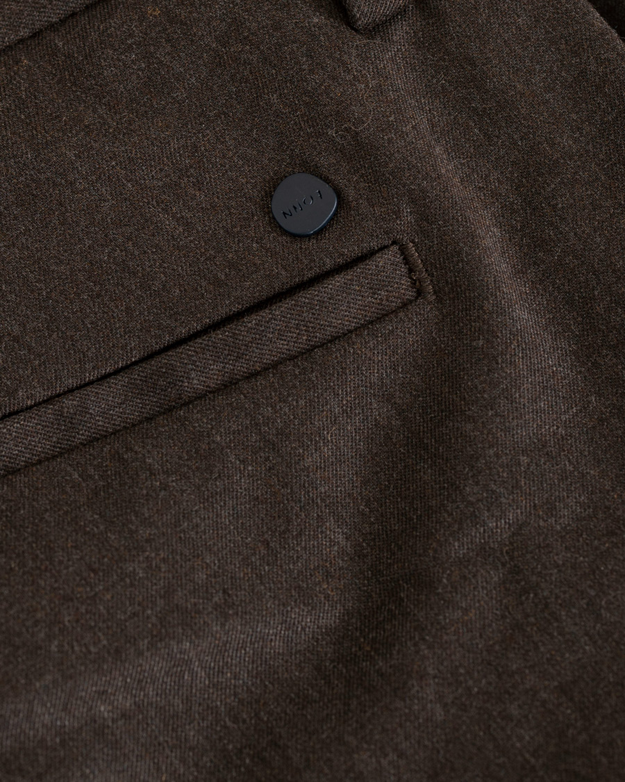 Heren | Broeken | NN07 | New Theo 1249 Wool Trousers Brown