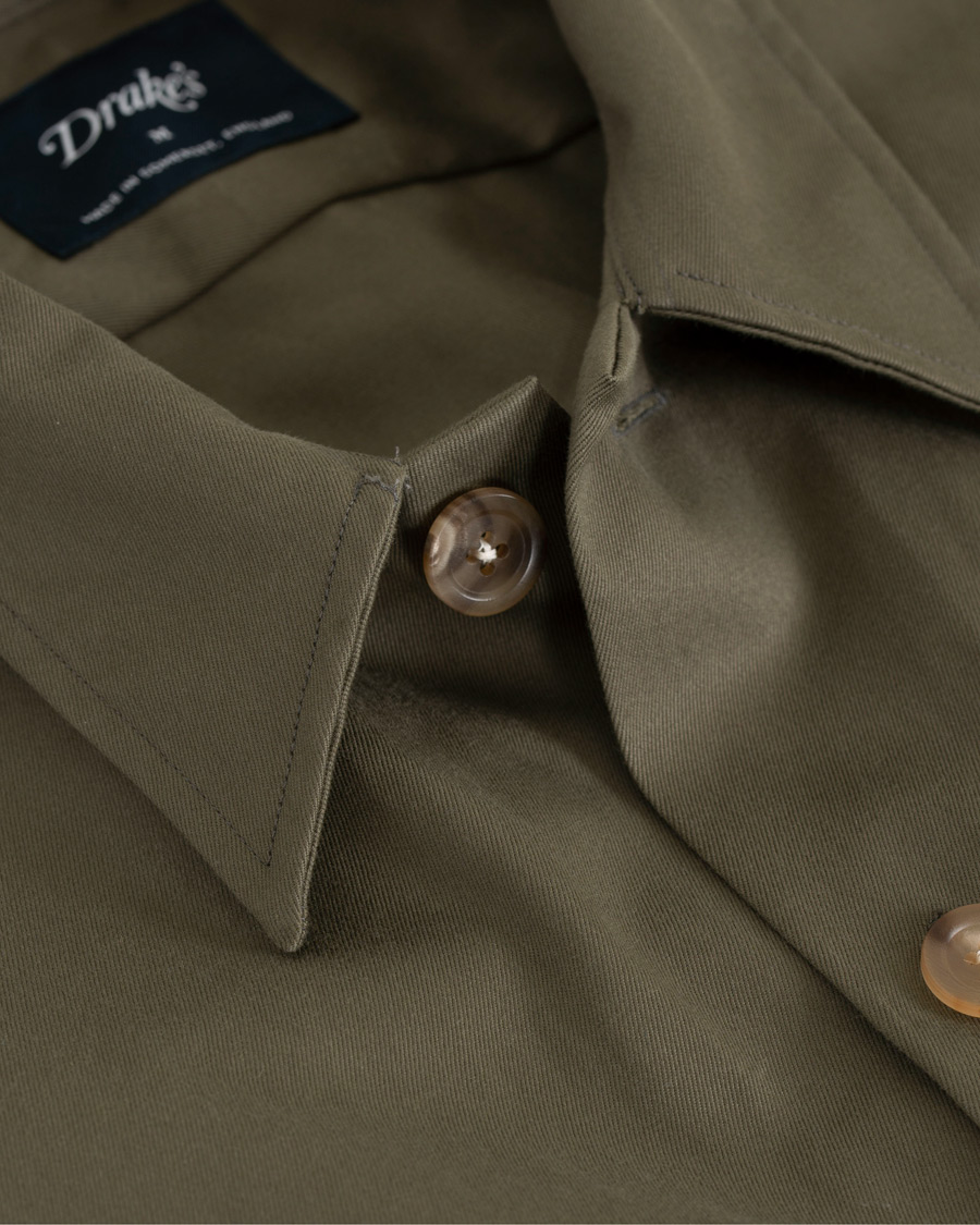 Homme | Chemises | Drake's | 3 Pocket Shacket Khaki
