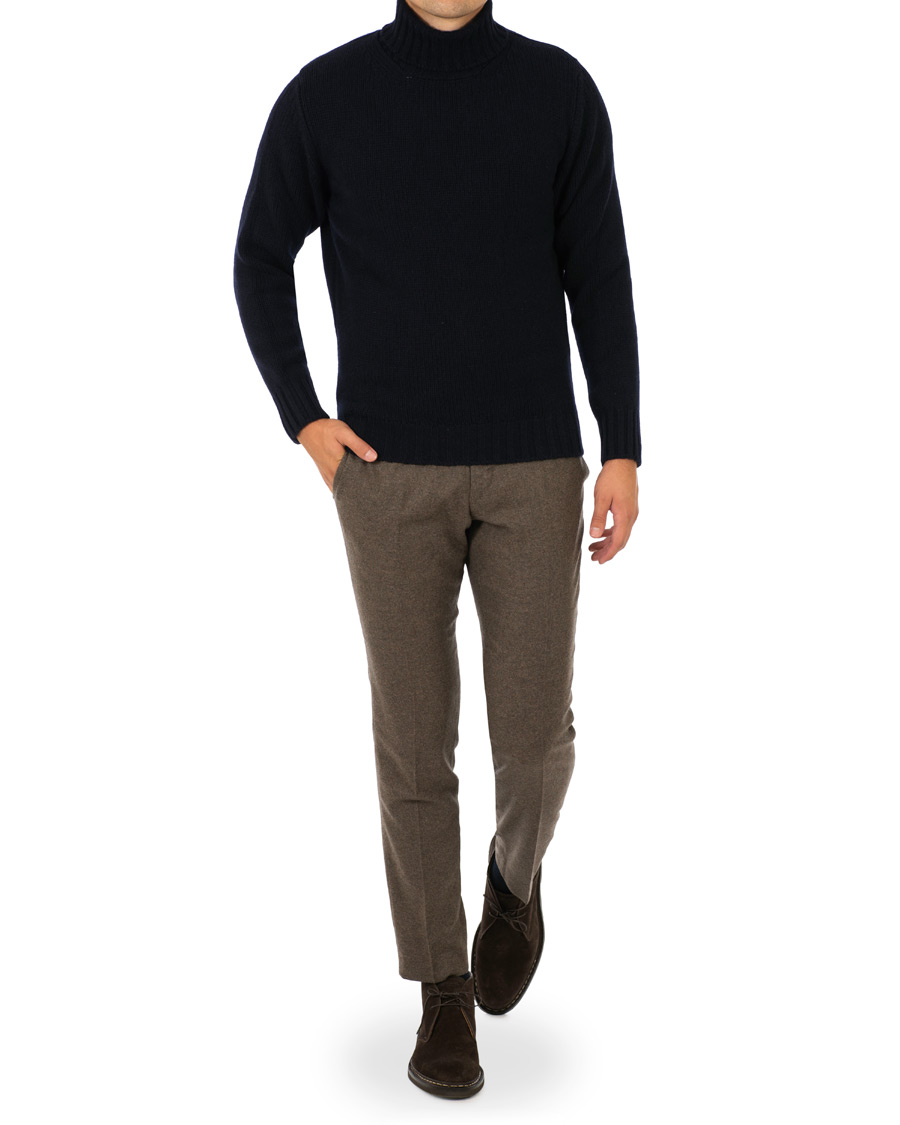 Homme | Pulls Et Tricots | Drake's | Lambswool Rollneck Navy