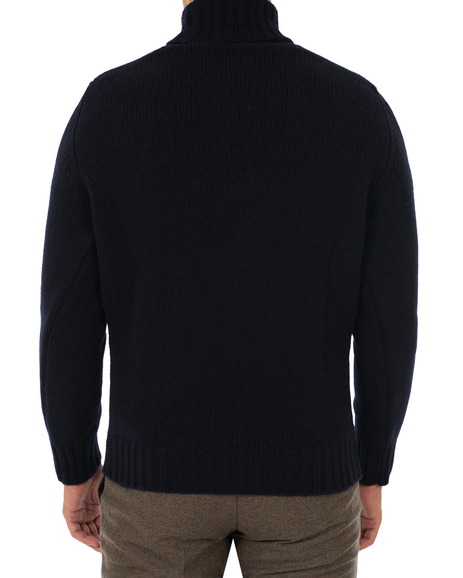 Homme | Pulls Et Tricots | Drake's | Lambswool Rollneck Navy