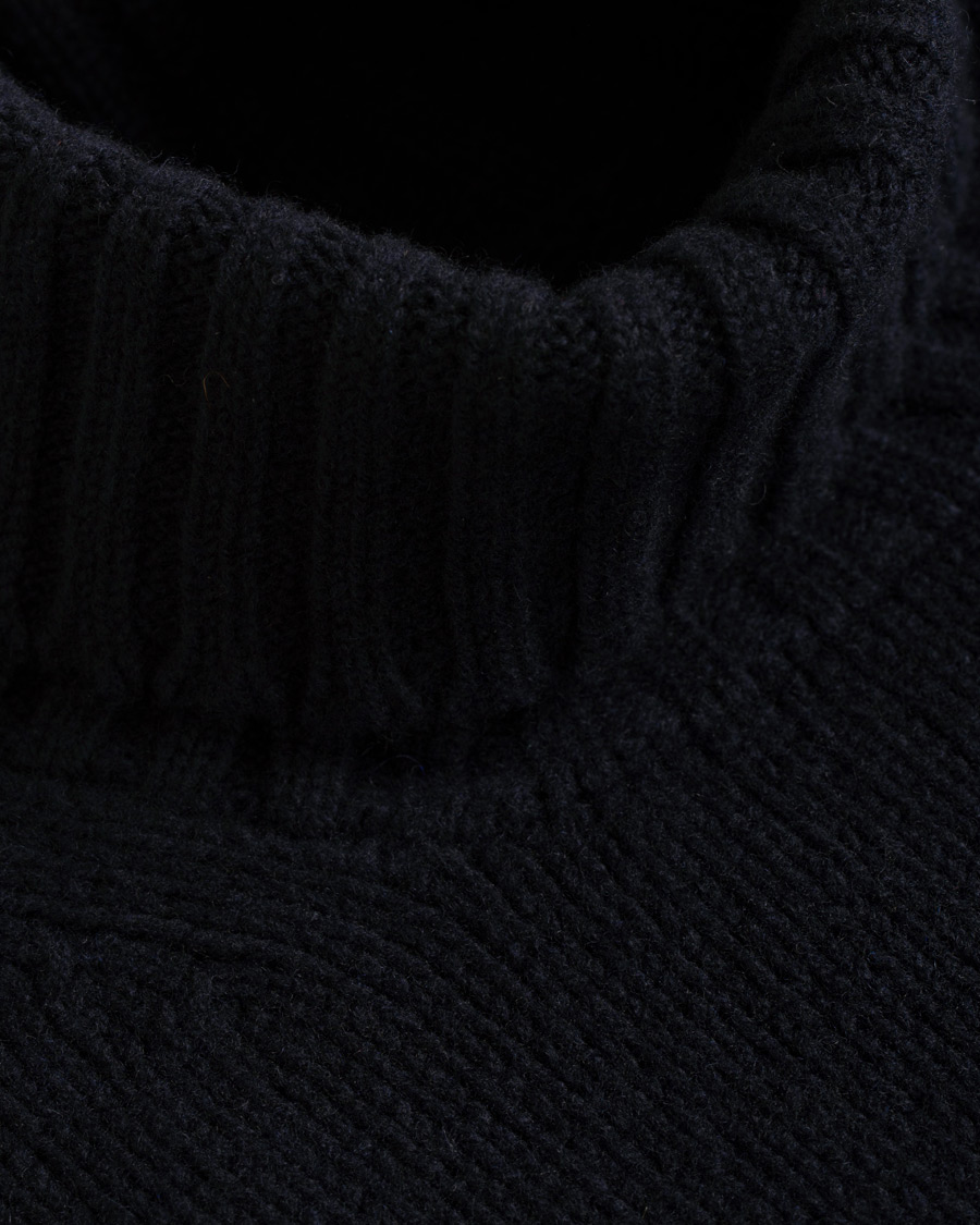 Homme | Pulls Et Tricots | Drake's | Lambswool Rollneck Navy