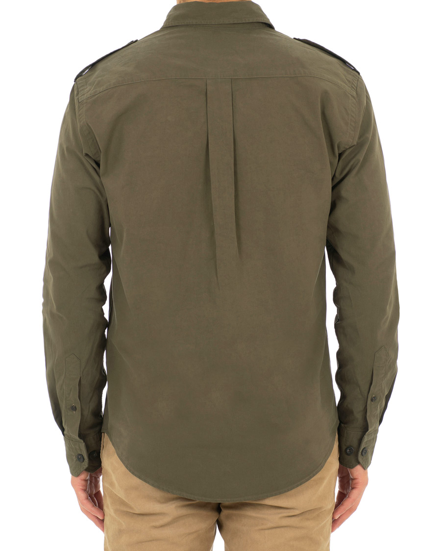 Homme | Manteaux Et Vestes | Eton | Slim Fit Twill Overshirt Green