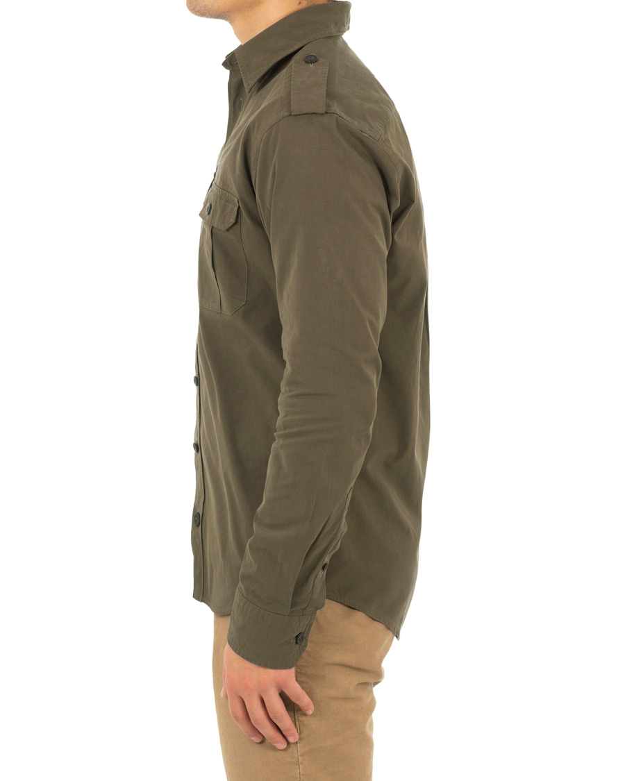 Homme | Manteaux Et Vestes | Eton | Slim Fit Twill Overshirt Green