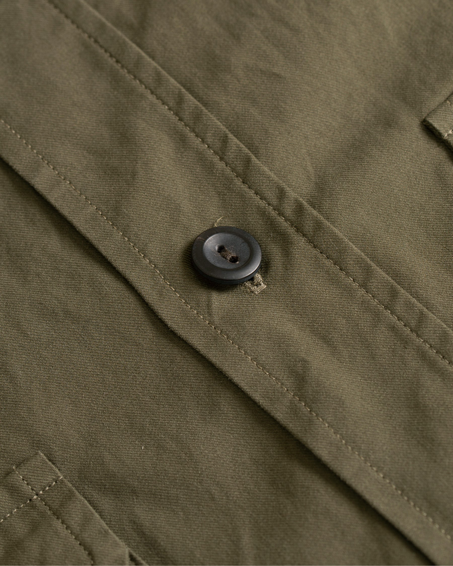 Homme | Manteaux Et Vestes | Eton | Slim Fit Twill Overshirt Green