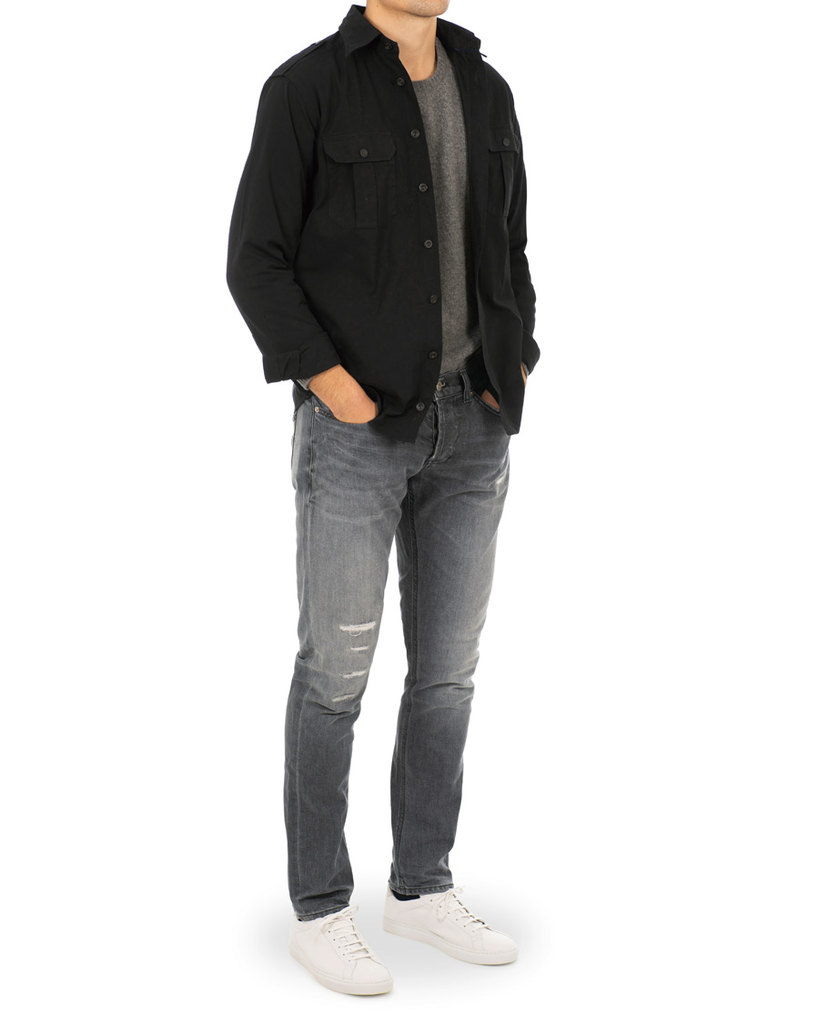 Homme | Manteaux Et Vestes | Eton | Slim Fit Twill Overshirt Black