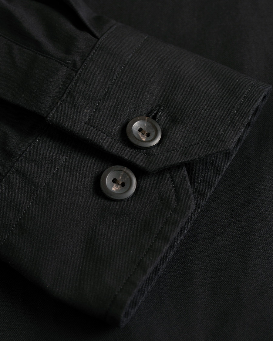 Homme | Manteaux Et Vestes | Eton | Slim Fit Twill Overshirt Black