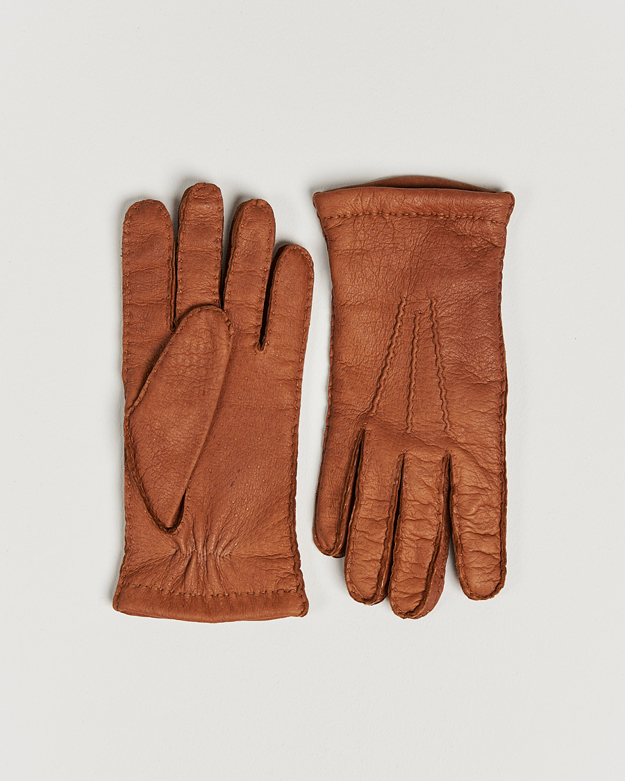 Homme | Hestra Peccary Handsewn Cashmere Glove Cork 9,5 | Hestra | Peccary Handsewn Cashmere Glove Cork 9,5
