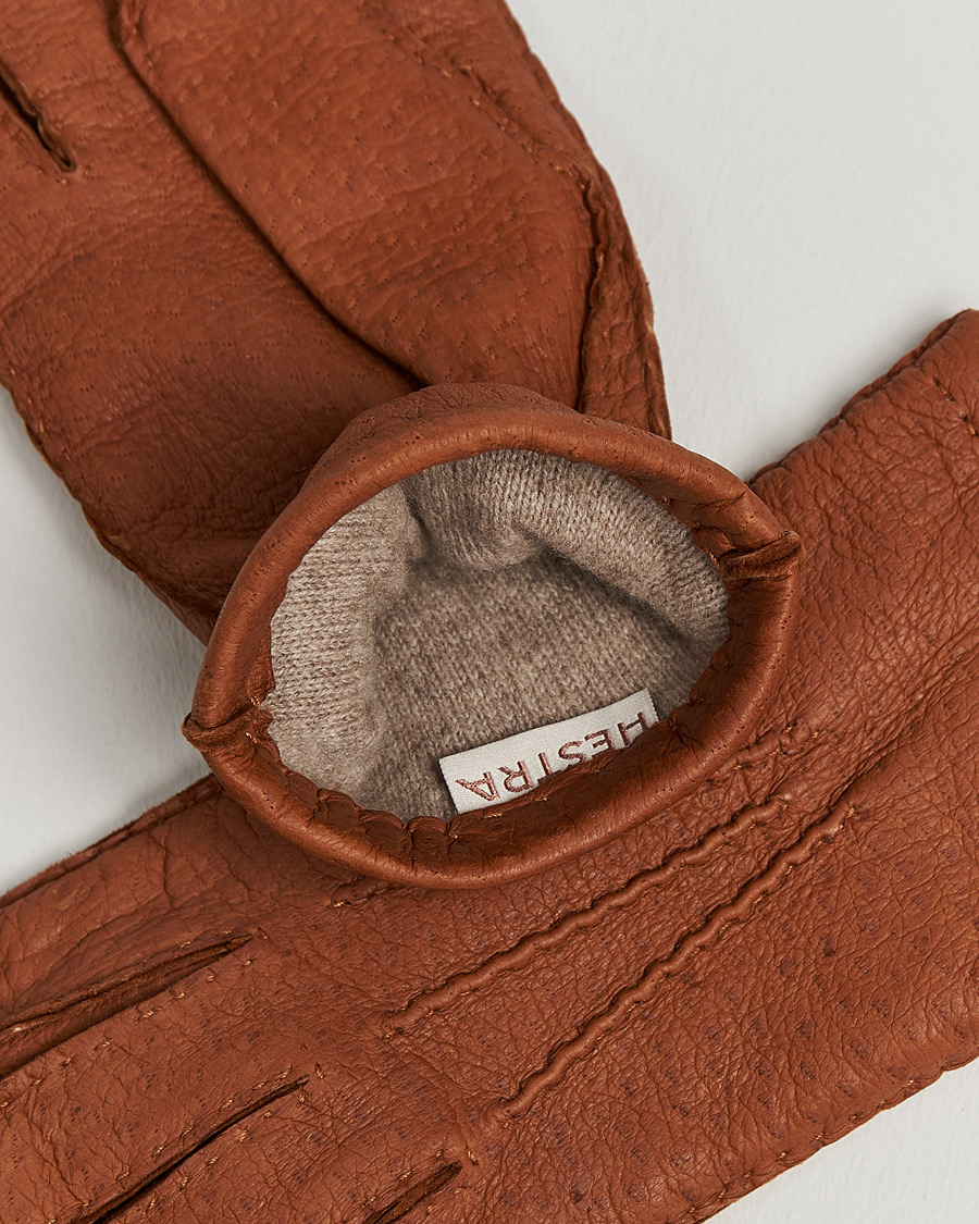 Homme | Hestra Peccary Handsewn Cashmere Glove Cork 9,5 | Hestra | Peccary Handsewn Cashmere Glove Cork 9,5