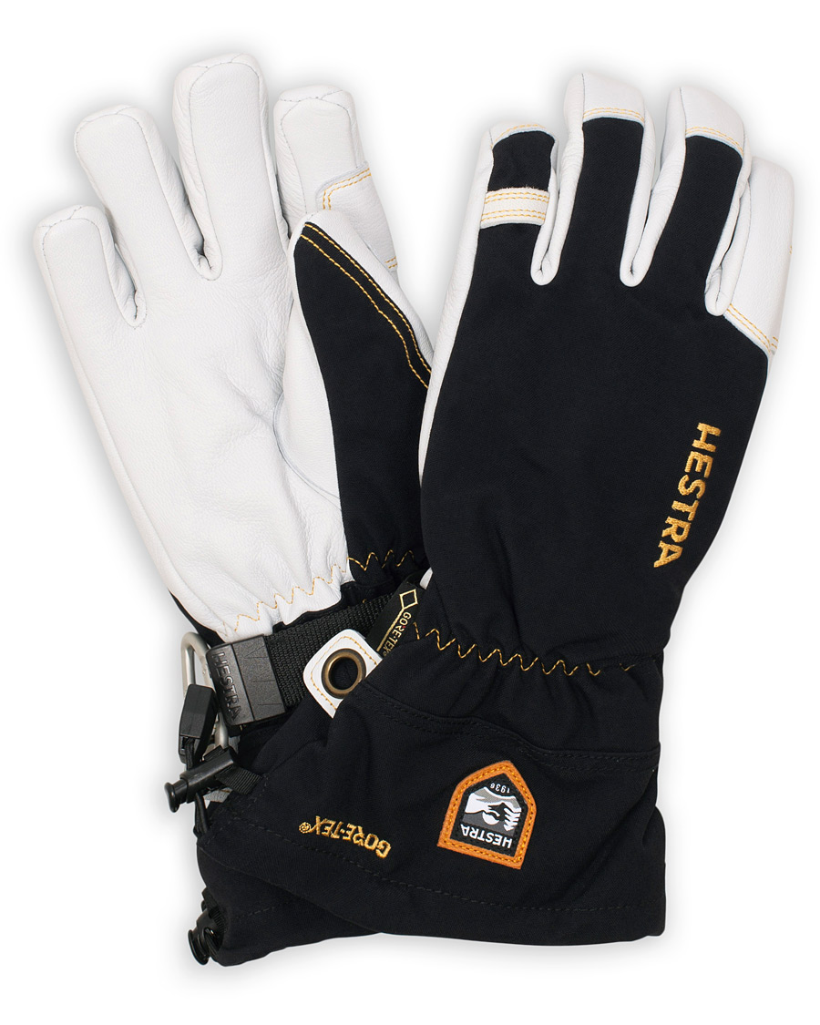 Homme | Hestra Army Leather GORE-TEX® Glove Black/White | Hestra | Army Leather GORE-TEX® Glove Black/White