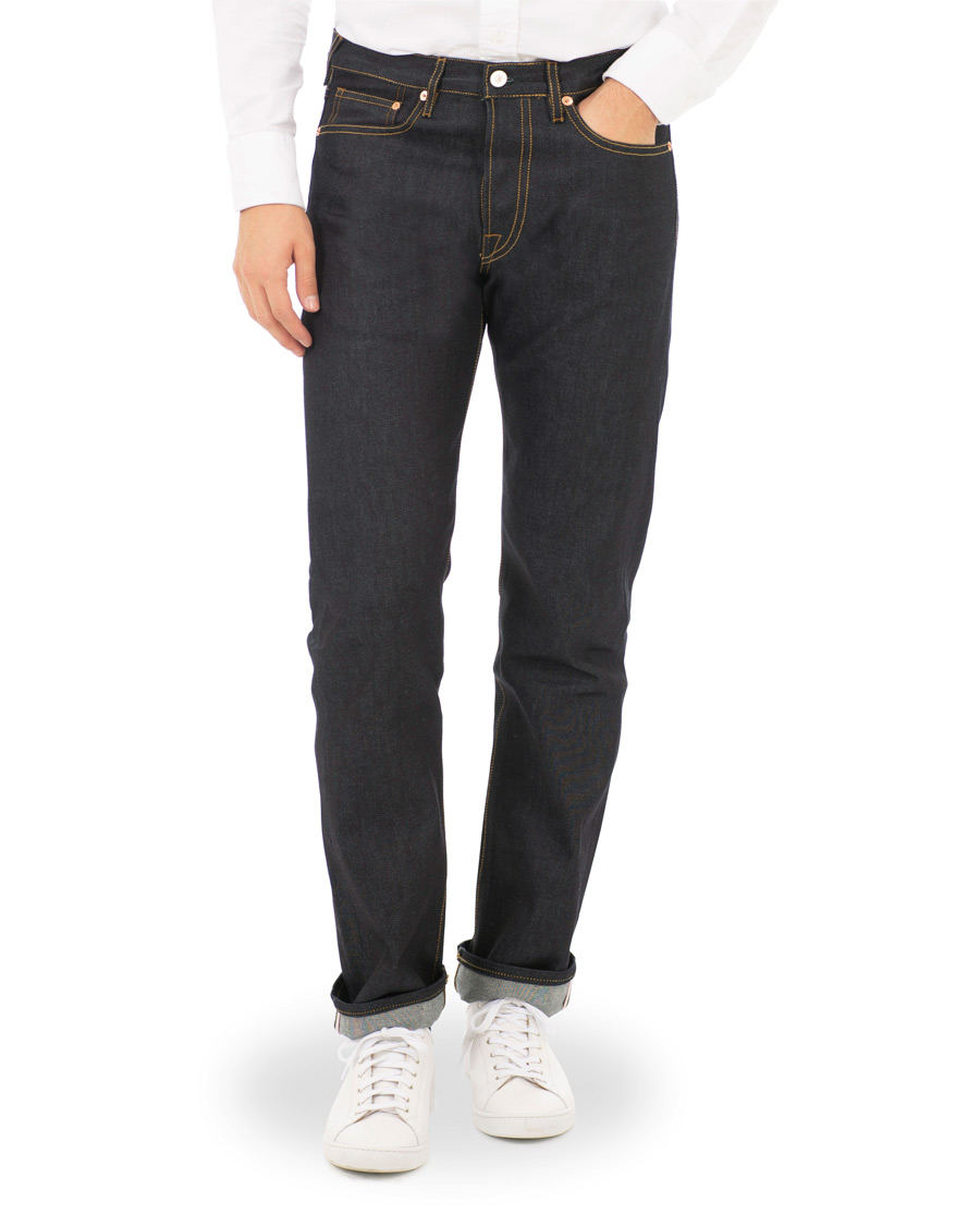 Heren | Jeans | PS Paul Smith | Tapered Fit Pink Selvage Jeans Dark Blue