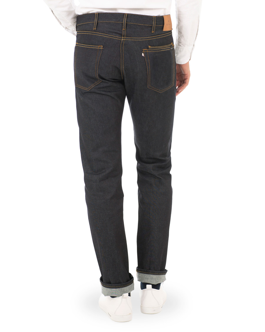 Heren | Jeans | PS Paul Smith | Tapered Fit Pink Selvage Jeans Dark Blue
