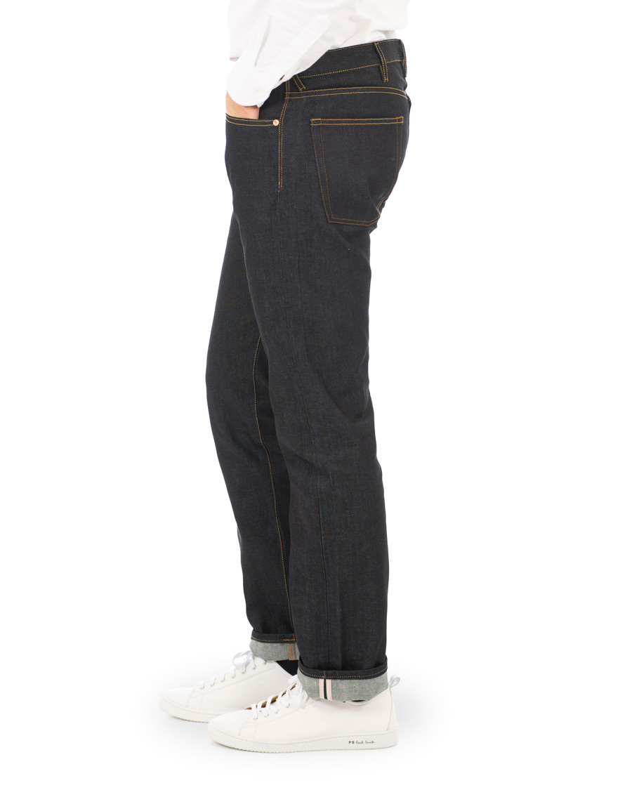 Heren | Jeans | PS Paul Smith | Tapered Fit Pink Selvage Jeans Dark Blue