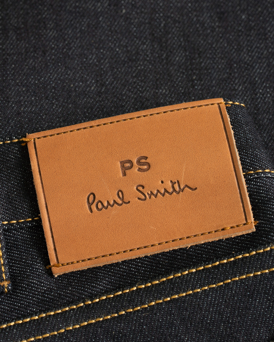 Heren | Jeans | PS Paul Smith | Tapered Fit Pink Selvage Jeans Dark Blue