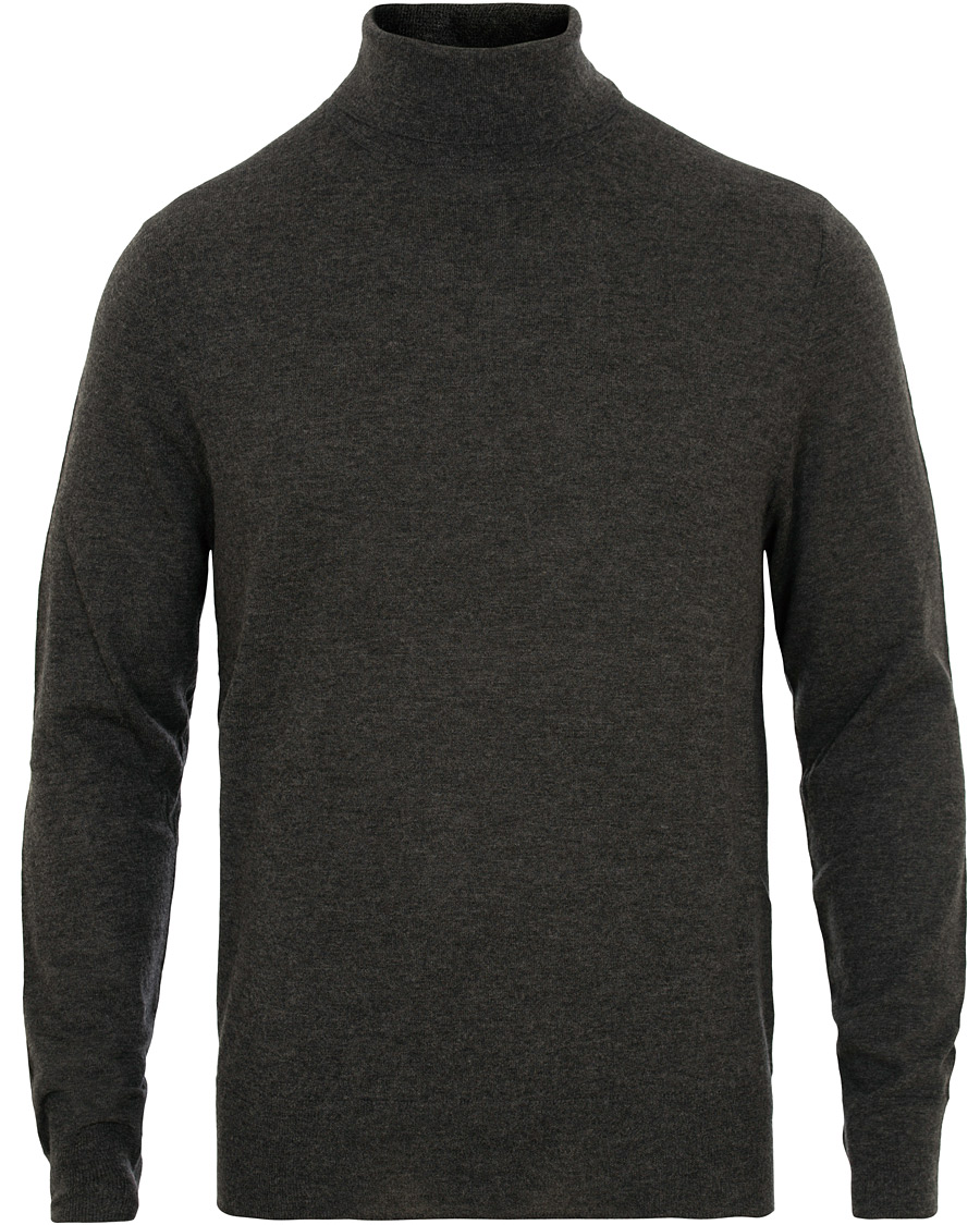 Homme | Pulls Et Tricots | Filippa K | Wool/Silk Rollneck Dark Grey Melange
