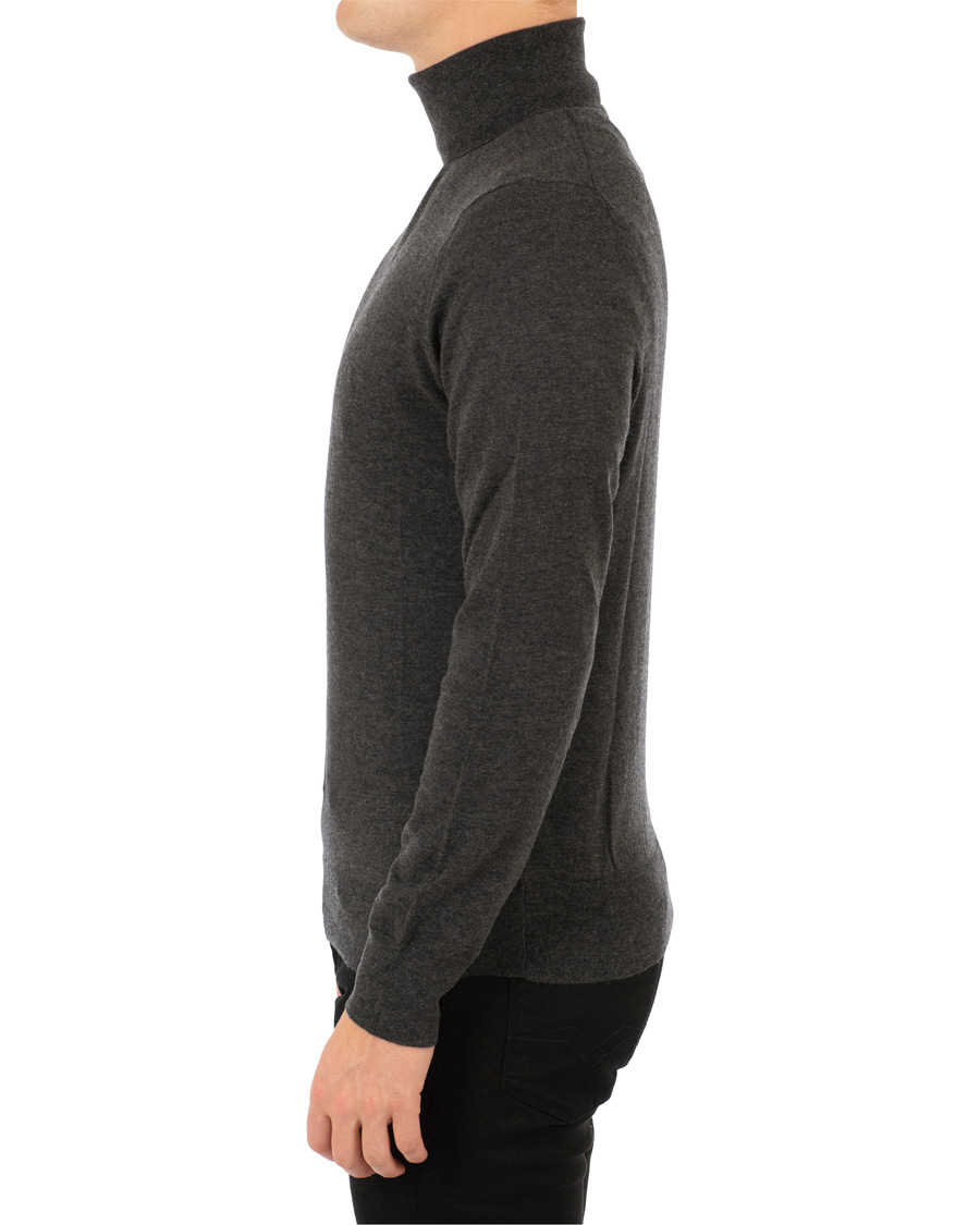 Homme | Pulls Et Tricots | Filippa K | Wool/Silk Rollneck Dark Grey Melange