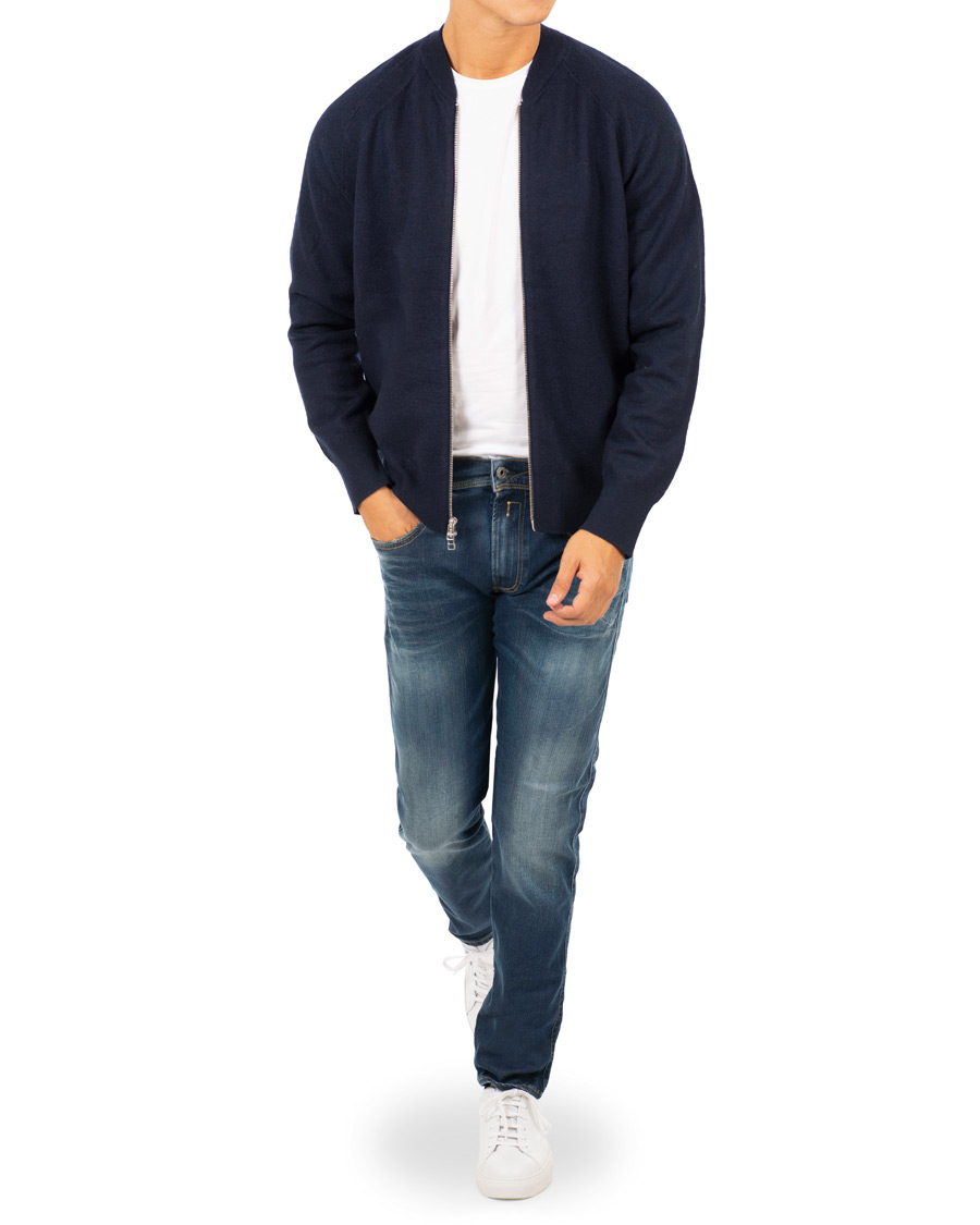 Homme | Pulls Et Tricots | Filippa K | Boiled Wool Zip Jacket Hope