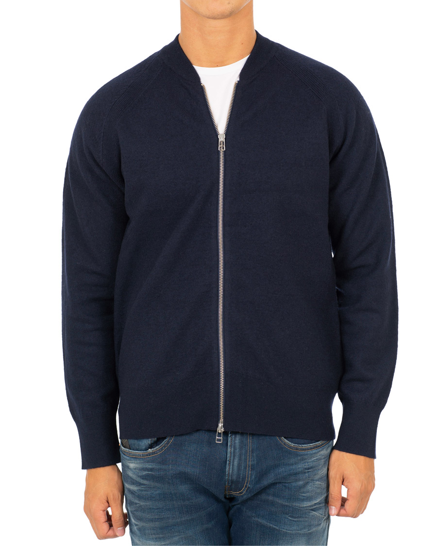 Homme | Pulls Et Tricots | Filippa K | Boiled Wool Zip Jacket Hope