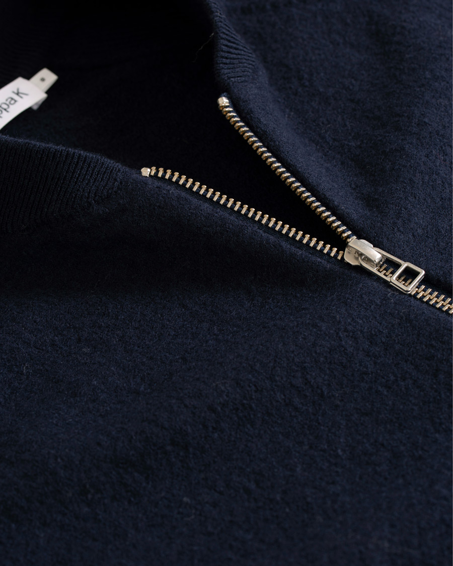 Homme | Pulls Et Tricots | Filippa K | Boiled Wool Zip Jacket Hope