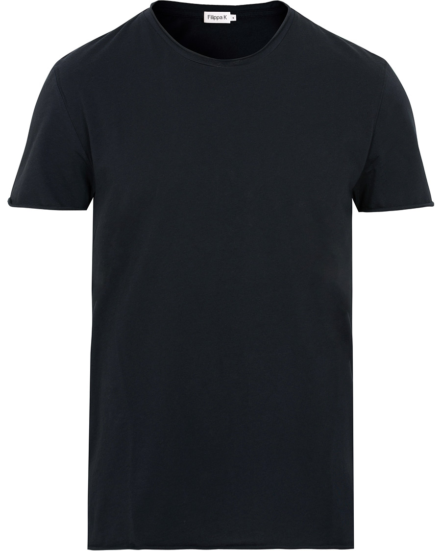 Homme | T-shirts | Filippa K | Roll Neck Tee Navy