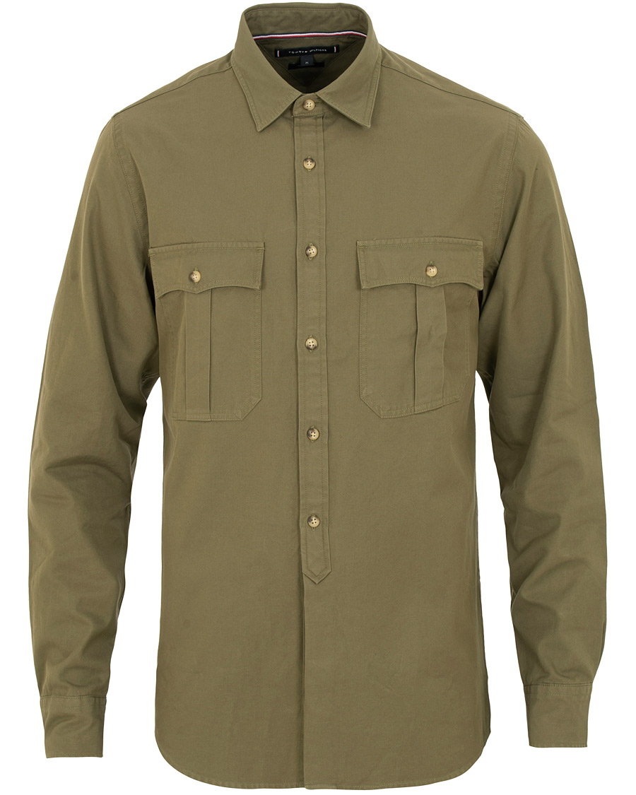 Homme | Chemises | Tommy Hilfiger | Military Twill Shirt Dusty Olive