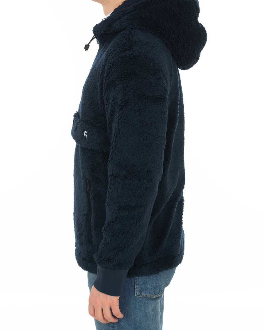 Homme | Pulls Et Tricots | Tommy Hilfiger | Oversized Teddy Fleece Zip Hoodie Sky Captain