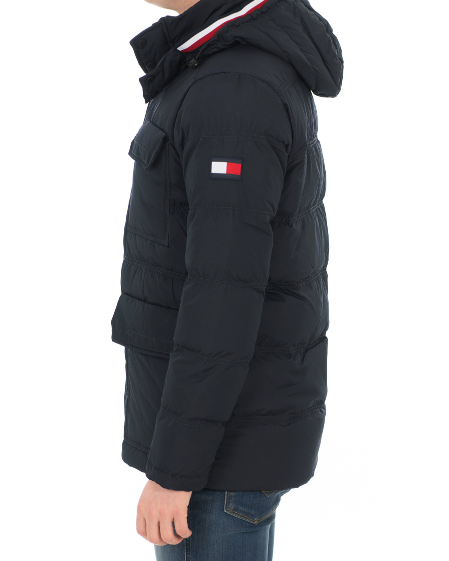 Homme | Manteaux Et Vestes | Tommy Hilfiger | Down Hooded Jacket Sky Captain