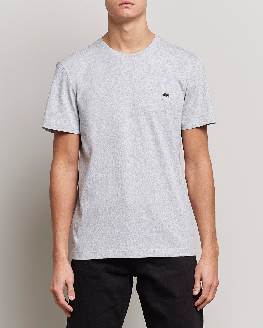 Homme | T-shirts | Lacoste | Crew Neck T-Shirt Silver Chine
