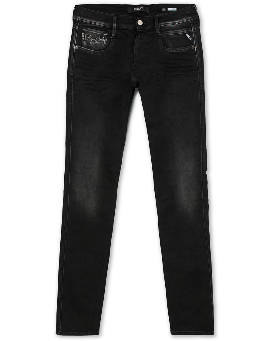 Homme | Jeans | Replay | M914 Anbass Hyperflex Jeans Washed Black