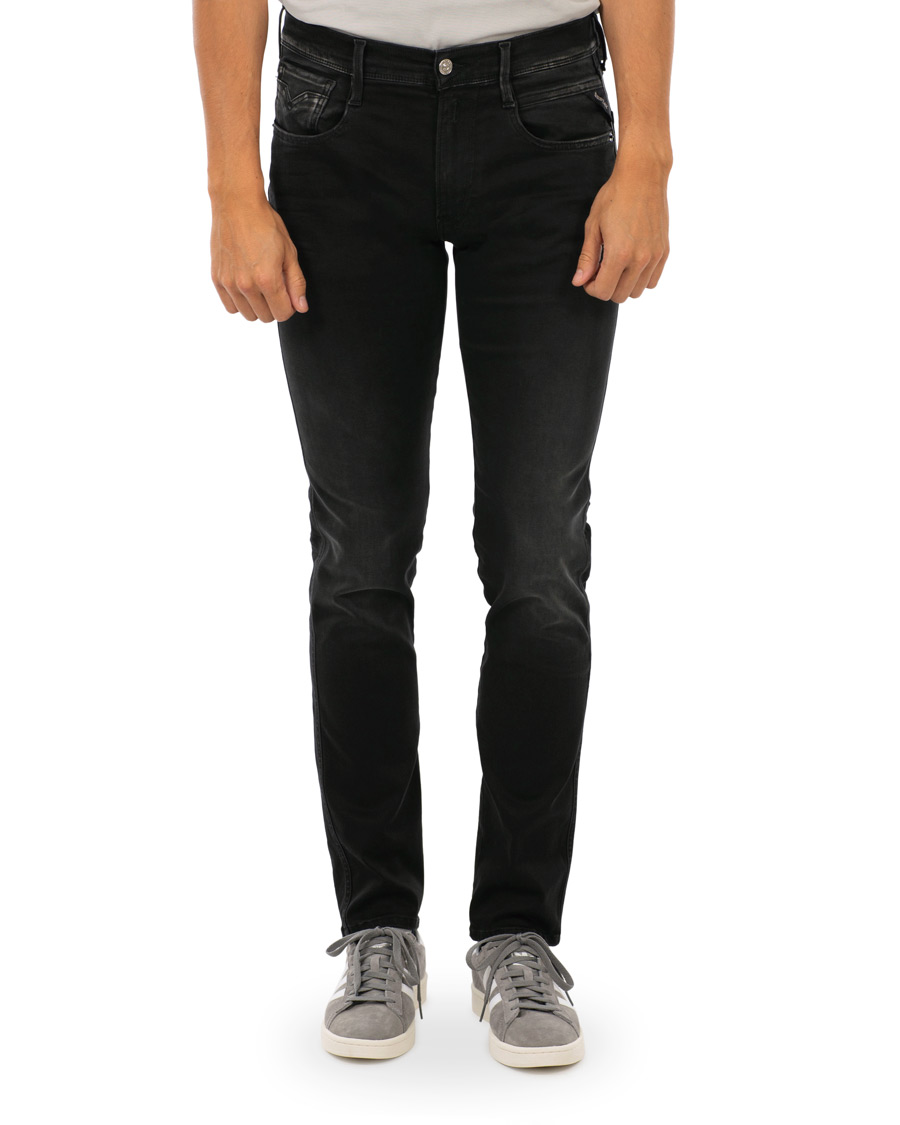 Homme | Jeans | Replay | M914 Anbass Hyperflex Jeans Washed Black
