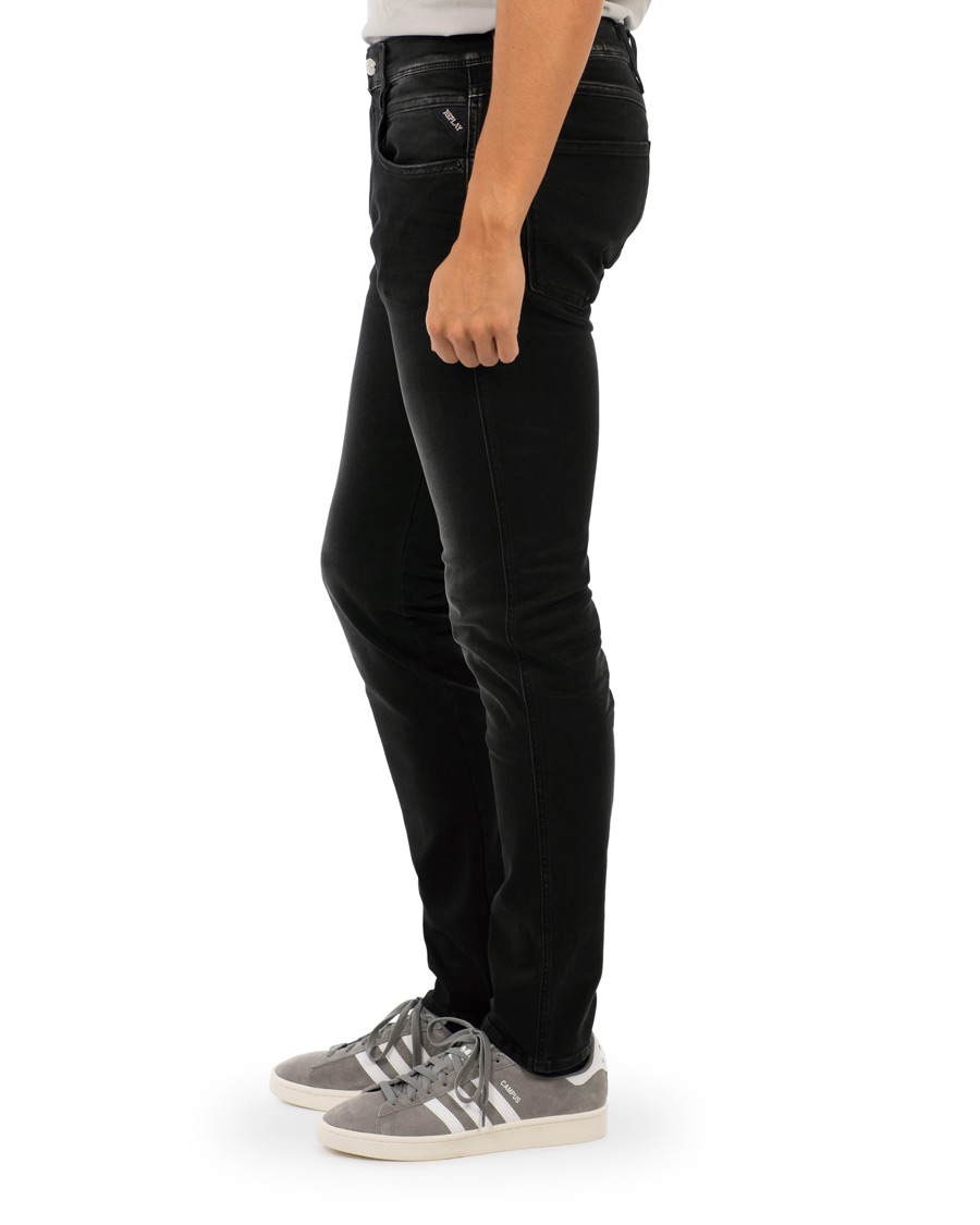 Homme | Jeans | Replay | M914 Anbass Hyperflex Jeans Washed Black