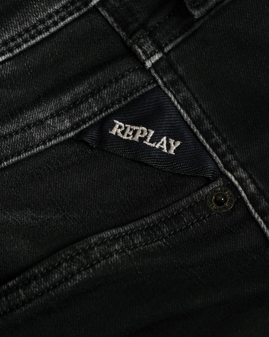 Homme | Jeans | Replay | M914 Anbass Hyperflex Jeans Washed Black