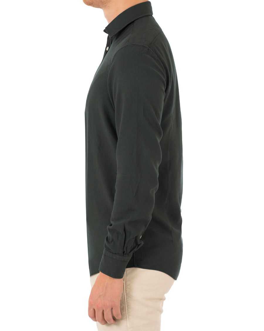 Homme | Chemises | Massimo Alba | Genova Slim Fit Light Flannel Shirt Bottle Green