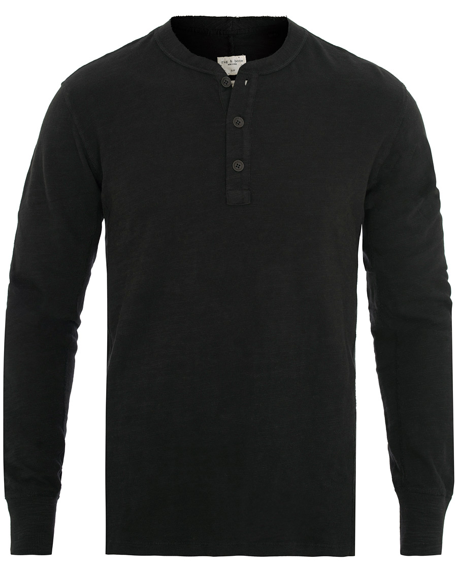 Homme | Pulls Et Tricots | rag & bone | Classic Henley Jet Black