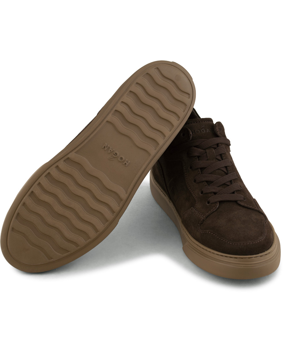 Homme | Hogan Classic High Top Sneaker Dark Brown Suede | Hogan | Classic High Top Sneaker Dark Brown Suede