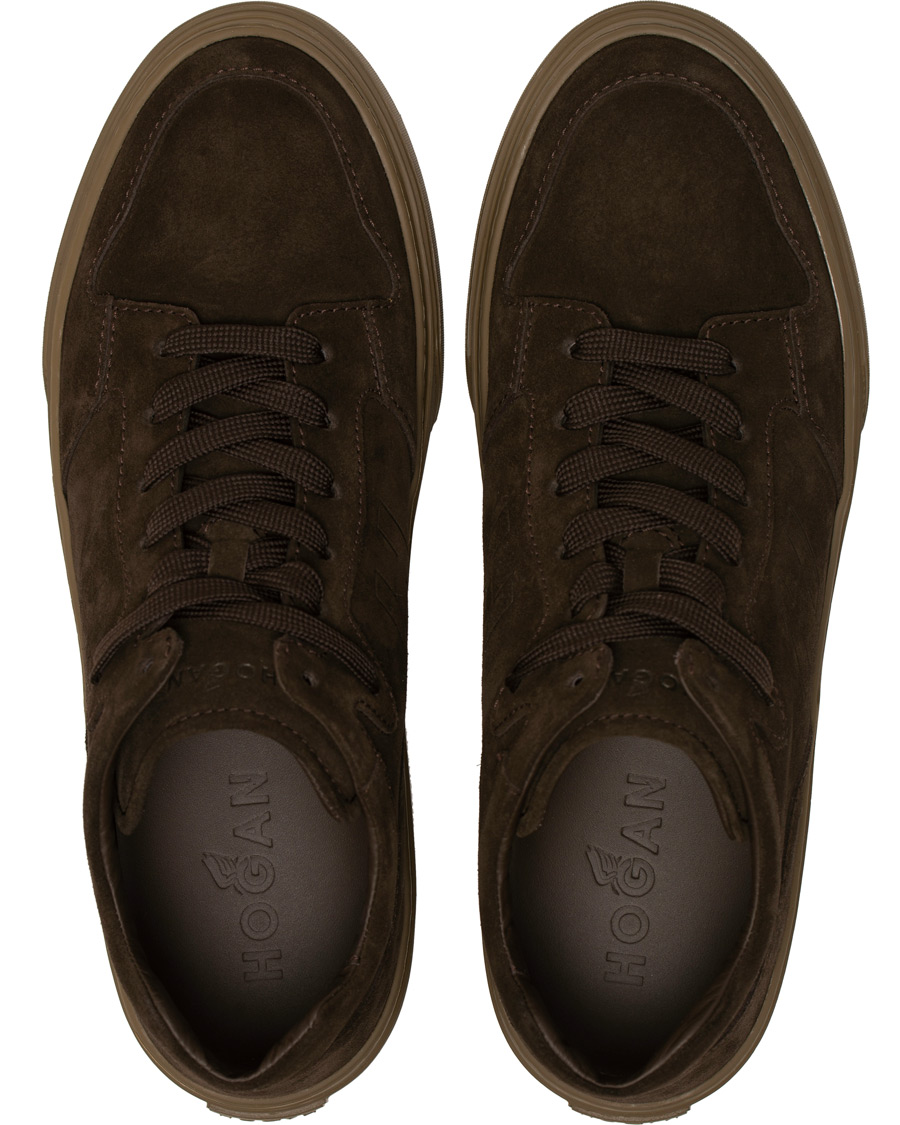 Homme | Hogan Classic High Top Sneaker Dark Brown Suede | Hogan | Classic High Top Sneaker Dark Brown Suede