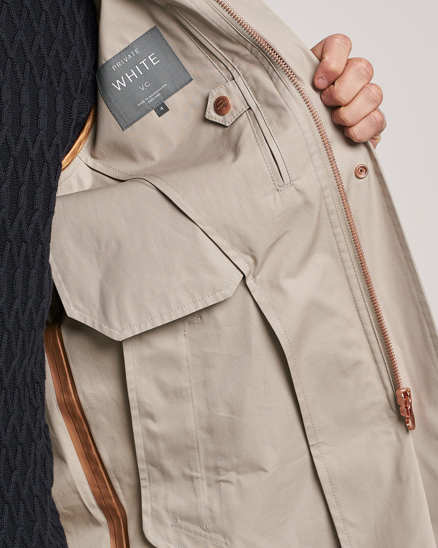 Homme | Manteaux Et Vestes | Private White V.C. | Unlined Cotton Ventile Mac Coat 3.0 Stone