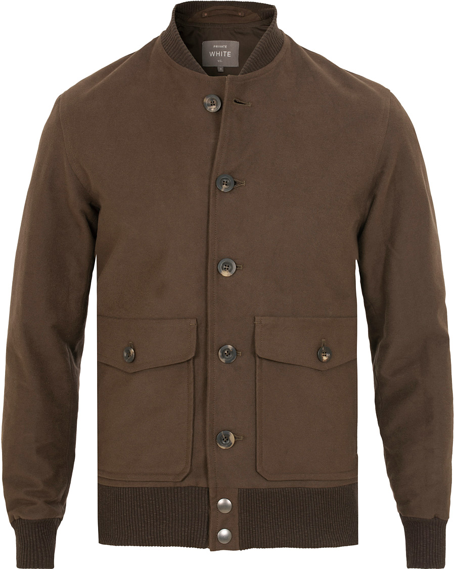 Homme | Manteaux Et Vestes | Private White V.C. | Moleskin Bomber Jacket Brown