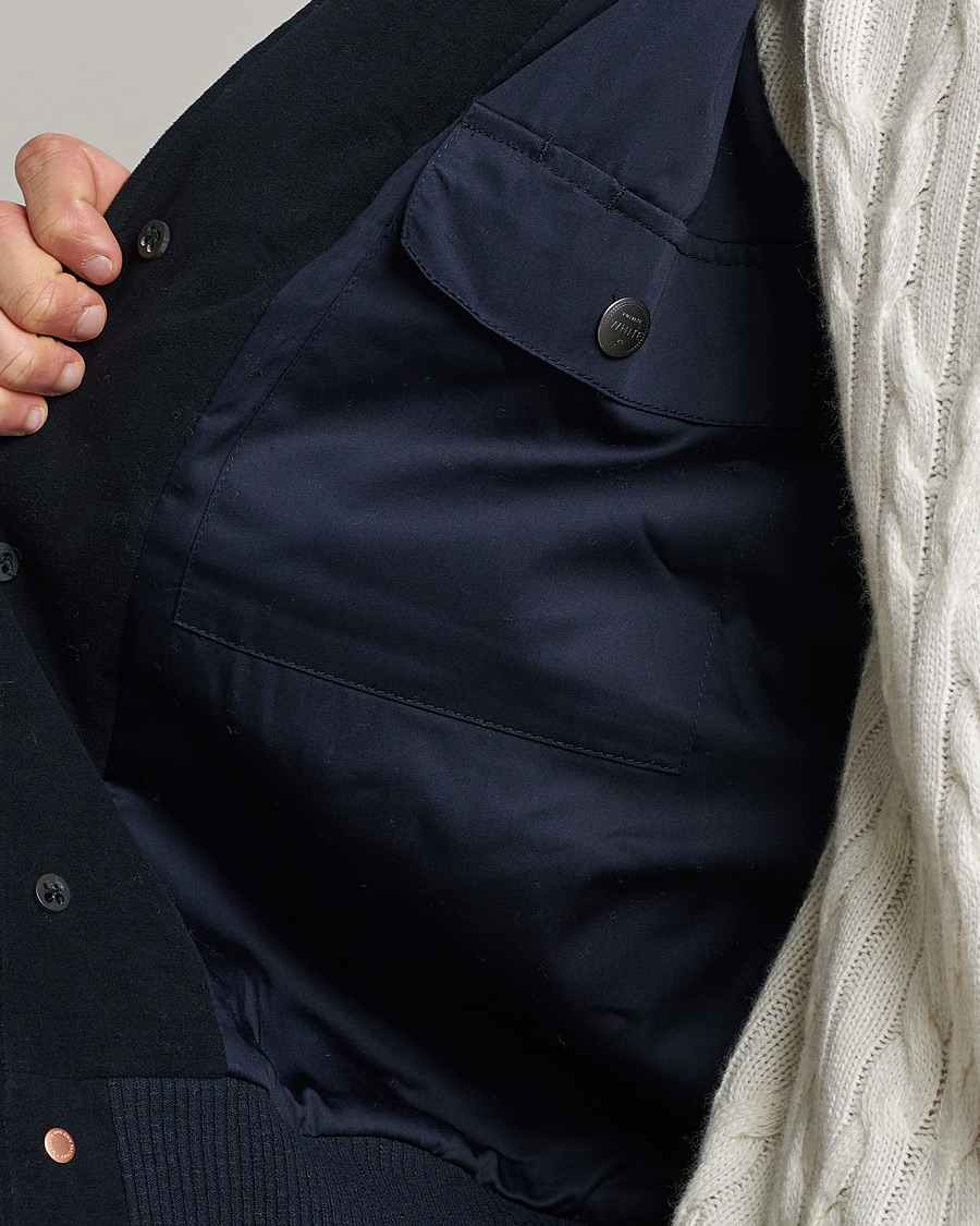 Homme | Manteaux Et Vestes | Private White V.C. | Moleskin Bomber Jacket Midnight