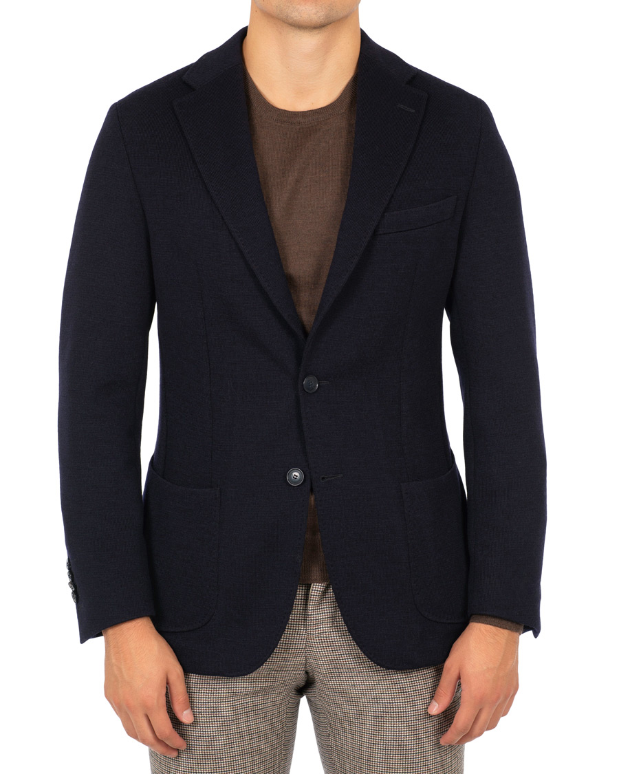 Homme | Blazers | Morris Heritage | Mike Jersey Blazer Navy