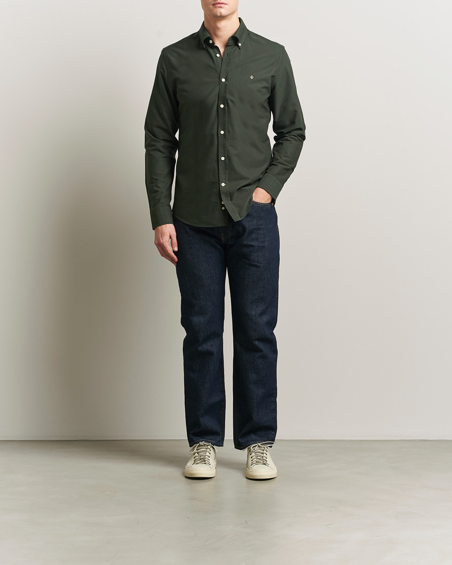 Heren | Overhemden | Morris | Douglas Oxford Shirt Olive