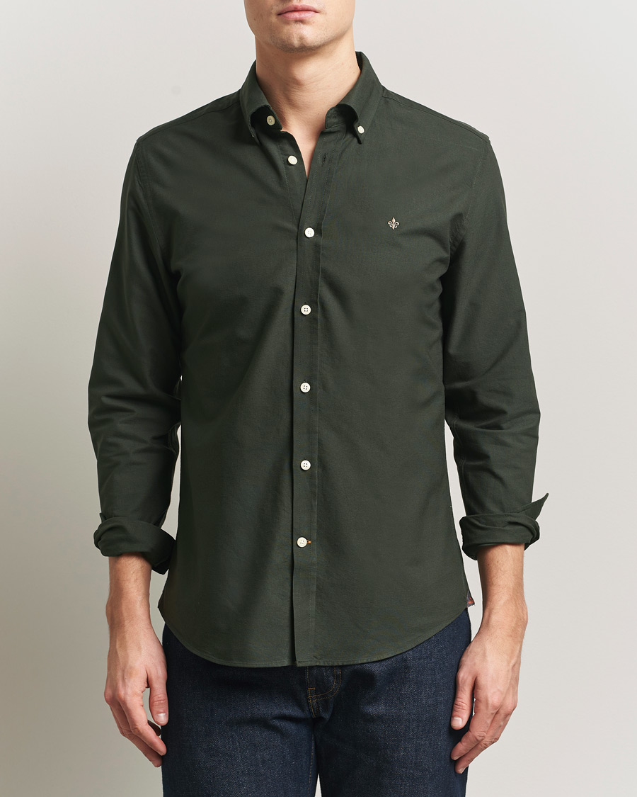 Heren | Overhemden | Morris | Douglas Oxford Shirt Olive