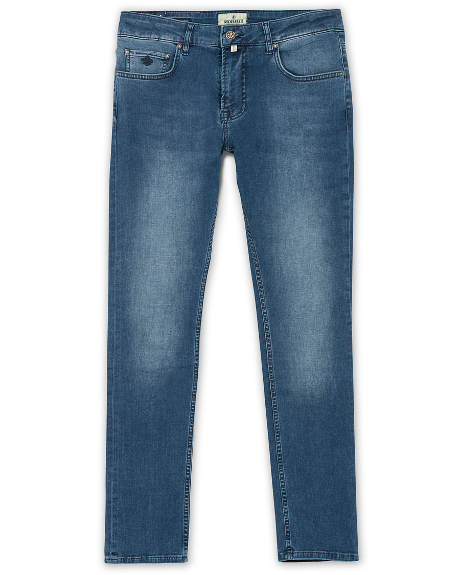 Homme | Jeans | Morris | Steve Satin Stretch Jeans Blue