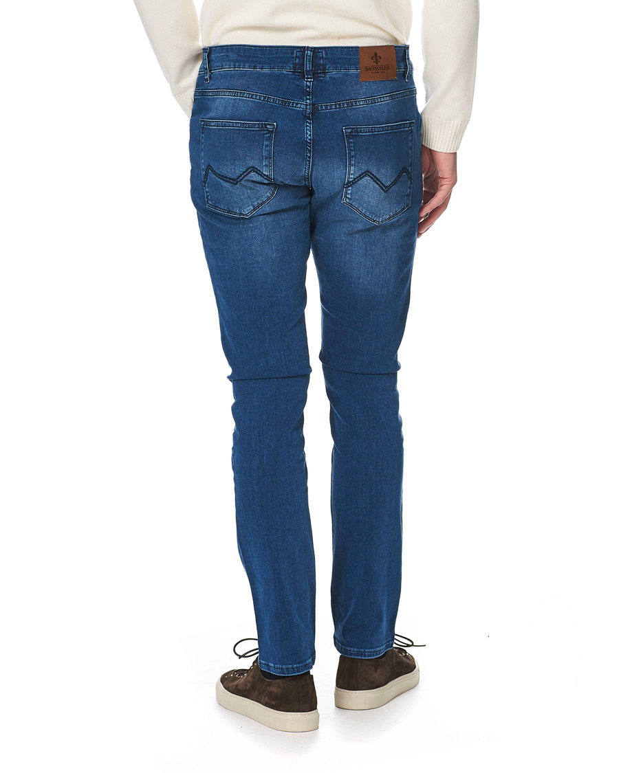 Homme | Jeans | Morris | Steve Satin Stretch Jeans Blue