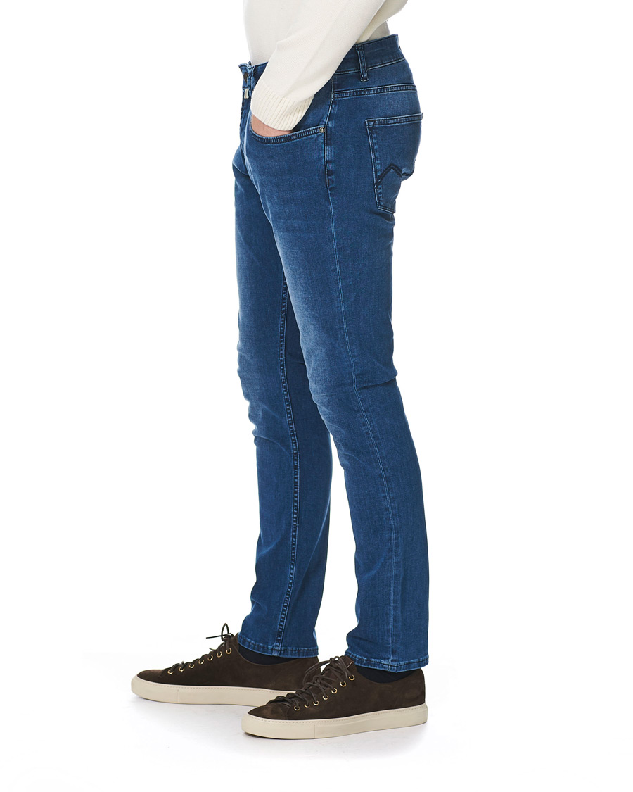 Homme | Jeans | Morris | Steve Satin Stretch Jeans Blue