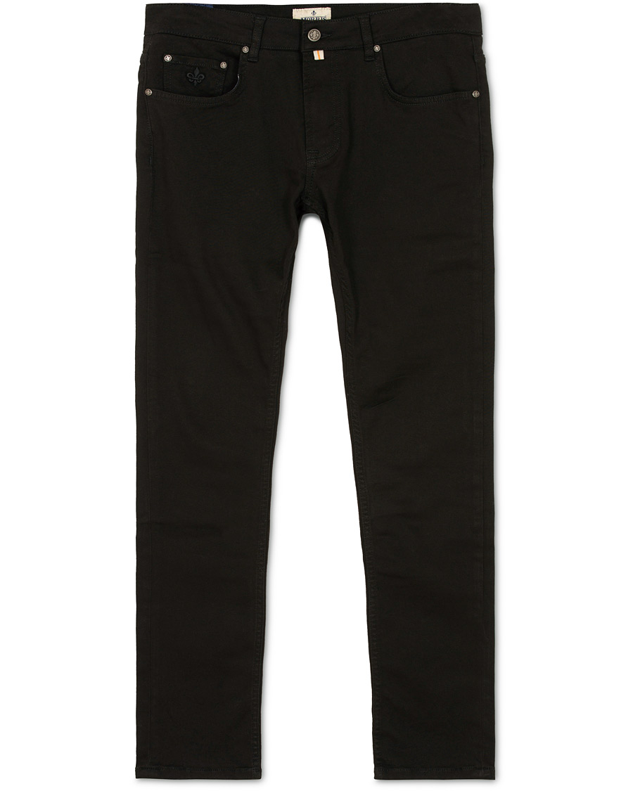 Homme | Jeans | Morris | Steve Satin Stretch Jeans Black